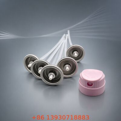 Valve de pulvérisation d'aérosol de shampooing sec sans obstruction avec ouverture de passage large pour des performances sans résidus