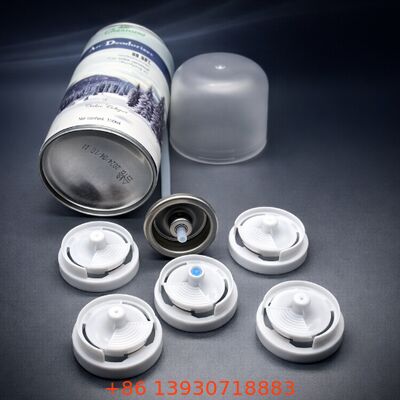 Valve de pulvérisation d'aérosol d'un pouce avec actionneur en plastique et buse réglable pour applications de spray déodorant