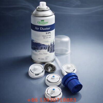Valve de pulvérisation d'aérosol d'un pouce avec actionneur en plastique et buse réglable pour applications de spray déodorant