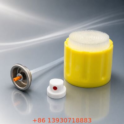 Valve de nettoyage de mousse en aérosol en cuir riche avec technologie de mousse adhérente, matériaux résistants aux produits chimiques et mousse à haute densité