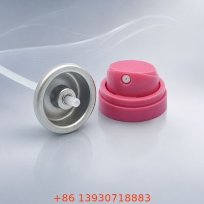 Valve d'aérosol déodorant de 53 mm pour pulvérisation continue avec un design non parfumé et frais.