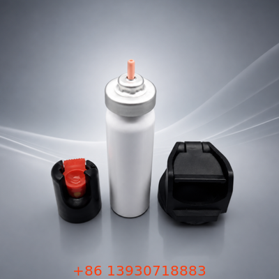 Ensemble de vannes continues en aluminium de 20 mm pour emballage en aérosol à pulvérisation de poivre avec motif de pulvérisation personnalisable