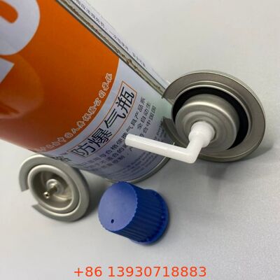 Valve à gaz de butane aérosol anti-flamme avec régulation de débit précise et performances anti-fuite