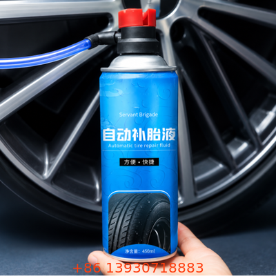 One-inch Aerosol Tire Inflator Valve with Tinplate Construction and Quick Connect Coupler for Automotive Maintenance