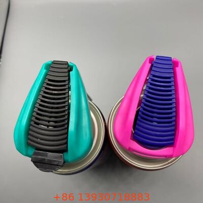 Actuateur de déclenchement pliable à aérosol haut de gamme avec mécanisme de verrouillage anti-fuite, tube d'extension intégré et buse de pulvérisation à double action