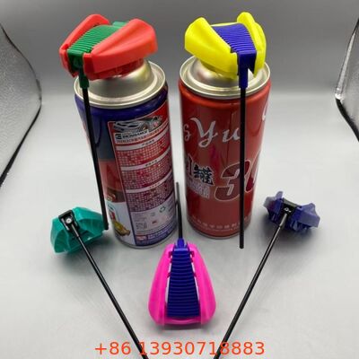 Bouchon à gâchette pliable premium pour aérosol avec mécanisme de verrouillage étanche et tube d'extension intégré pour pulvérisation à double action