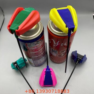 Couvercle de déclenchement d'aérosol de haute qualité avec mécanisme de verrouillage anti-fuite, tube d'extension intégré et buse de pulvérisation à double action
