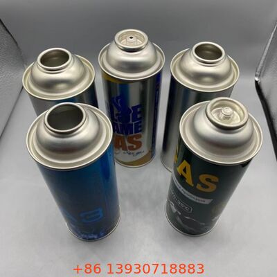 Le fer blanc vide d'aérosol de barre de la haute pression 18-21 de gaz de cassette peut 65mm 57mm