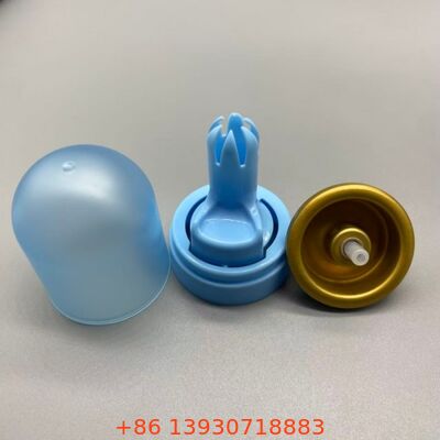 Valve aérosol pour mousse à raser inversée avec aluminium résistant à la corrosion et fonctionnalité à 360 degrés