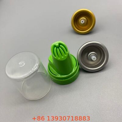 Valve aérosol pour mousse à raser inversée avec aluminium résistant à la corrosion et fonctionnalité à 360 degrés