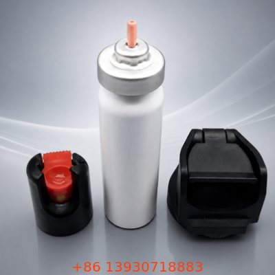 Bouchon de montage en aluminium de 20 mm, valve de distribution continue avec système d'actionneur configurable pour spray au poivre