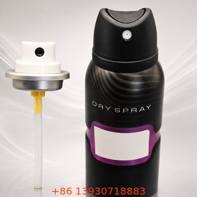 Valve pour spray corporel déodorant à séchage rapide, étanche et anti-obstruction avec distribution en aérosol