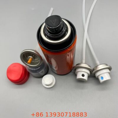 Une soupape aérosol fiable pour la pulvérisation de colle capillaire avec brouillard de précision, buse anti-embouteillage et conception résistante aux produits chimiques pour la fixation des extensions capillaires