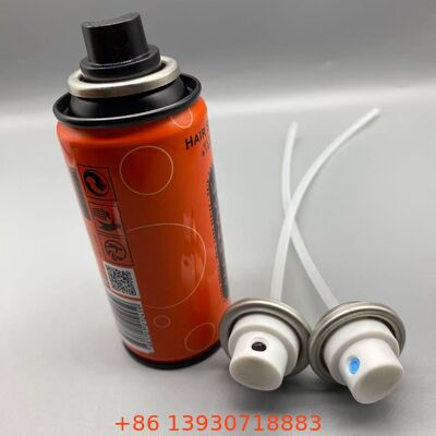 Vanne d'aérosol pour colle à cheveux avec brume de précision, construction résistante aux produits chimiques et joint étanche pour le coiffage professionnel