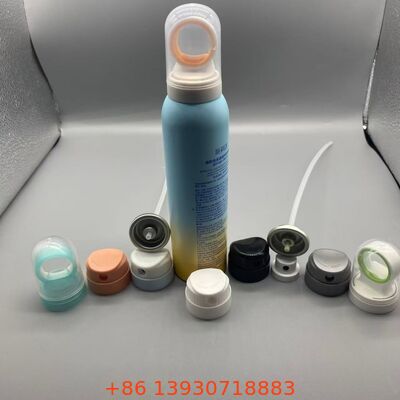 Sunscreen Spray Aerosol Valve with Clog-Resistant Nozzle, Leak-Proof Seal, and 360-Degree Operation for Efficient Sun Protection