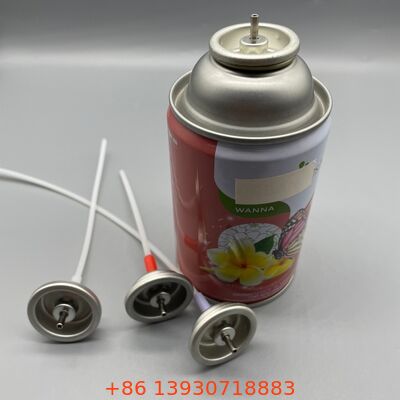 Air Freshener Metered Valve, L Shape Actuator Metered Valve, Aerosol Metered Valve With L Nozzle For Fragrance Spray Packaging, Precise Room Scent Dispensing Component