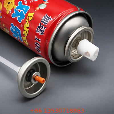 Ensemble de valve aérosol de 2,5 cm avec ruban de couleur personnalisée et actionneur de valve à ruban à montage direct