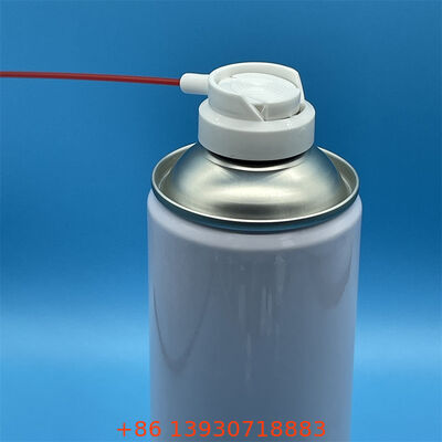 Une valve aérosol de lubrifiant en fer blanc de 1 pouce avec deux trous pour la maintenance automobile de la valve WD-40
