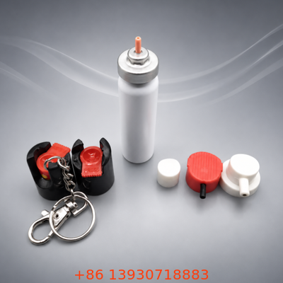 Kit de soupapes aérosols en aluminium de 20 mm configurable pour emballage à pulvérisation de poivre
