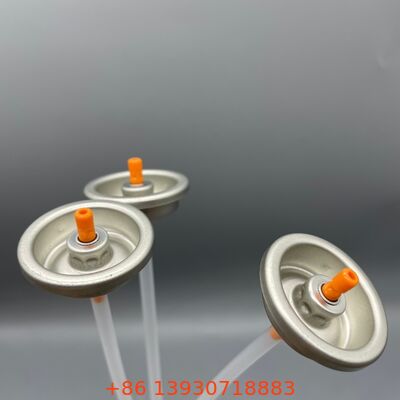 Valve de pulvérisation de peinture aérosol résistante aux UV à couleur correspondante prête à l'installation pour emballage flexible