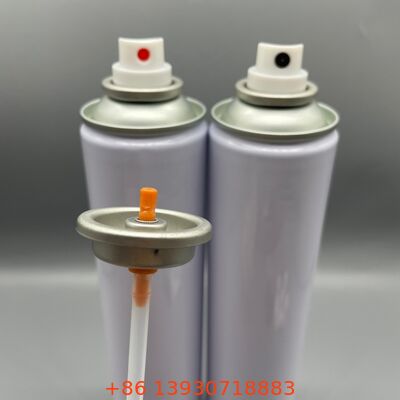 Valve aérosol prête à installer, résistante aux UV et assortie à la couleur, pour peinture à séchage rapide et pulvérisation de couleurs industrielles