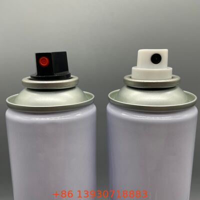 Valve et actionneur aérosol mâle à correspondance de couleur personnalisée avec surface peinte résistante aux UV et forte performance d'étanchéité
