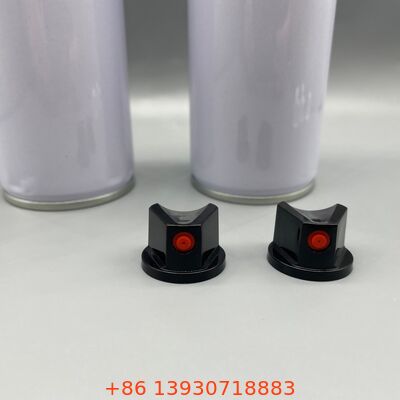 Valve aérosol mâle avec une forte performance d'étanchéité, une surface peinte résistante aux UV et une correspondance de couleur personnalisée