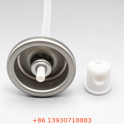 Valve aérosol d'un pouce avec actionneur à ruban de couleur personnalisée pour emballage industriel